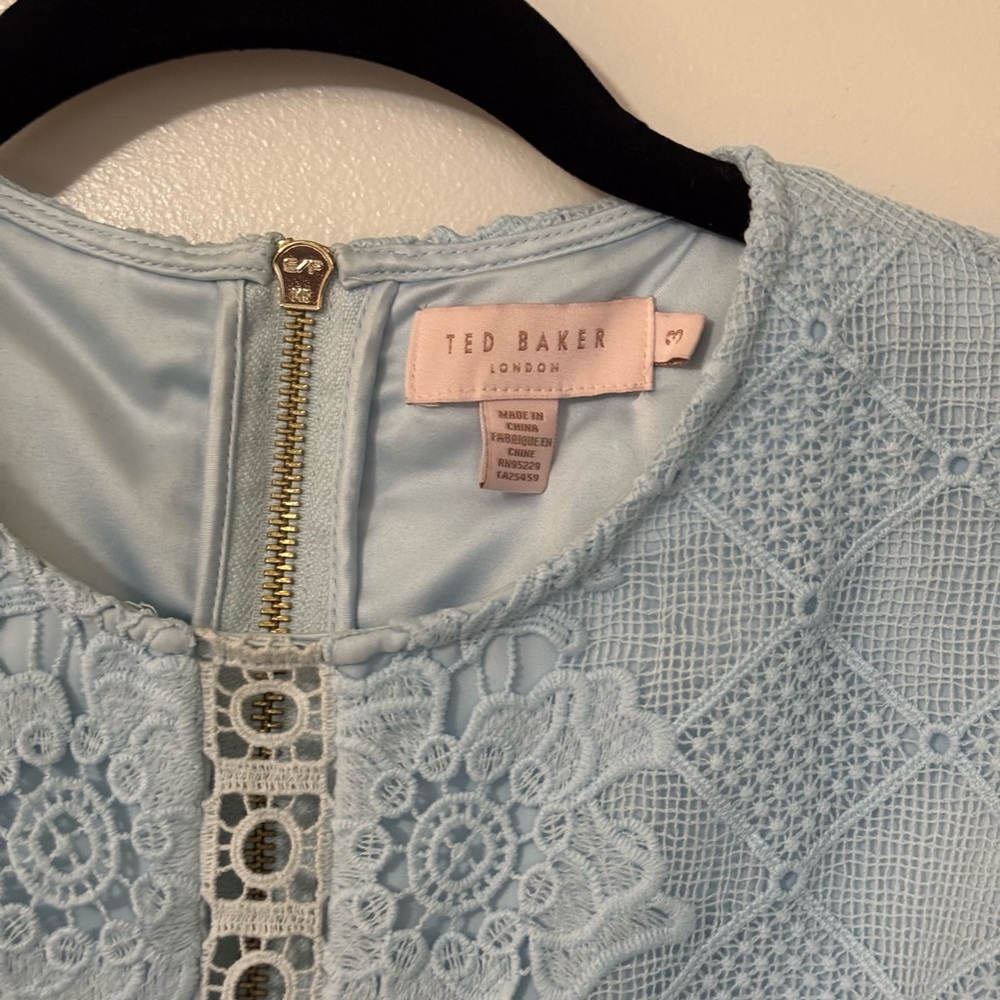 Ted Baker Light Blue Lace Dress - Picture 7 of 10